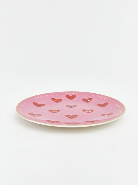 LC WAIKIKI Kalp Baskılı Porselen Tabak - S6NN97Z8-M0T