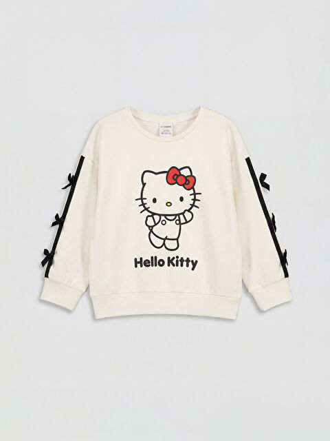 LCW Kids Hello Kitty Baskılı Kız Çocuk Sweatshirt