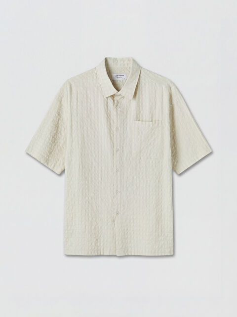 LCW Vision Regular Fit Erkek Dokulu Gömlek