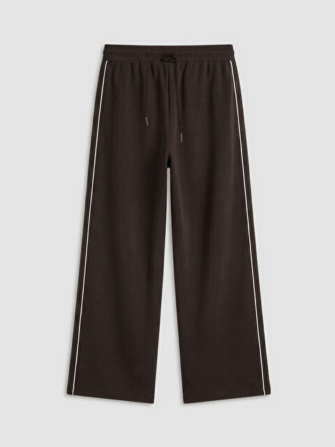 LCW Comfort Geniş Paça Şerit Detaylı Kadın Eşofman Altı - S6NO70Z8-HMK