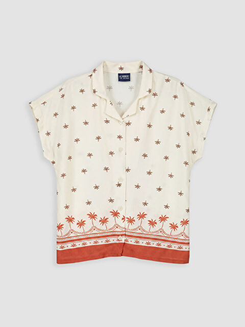 LCW Kids Desenli Kız Çocuk Gömlek