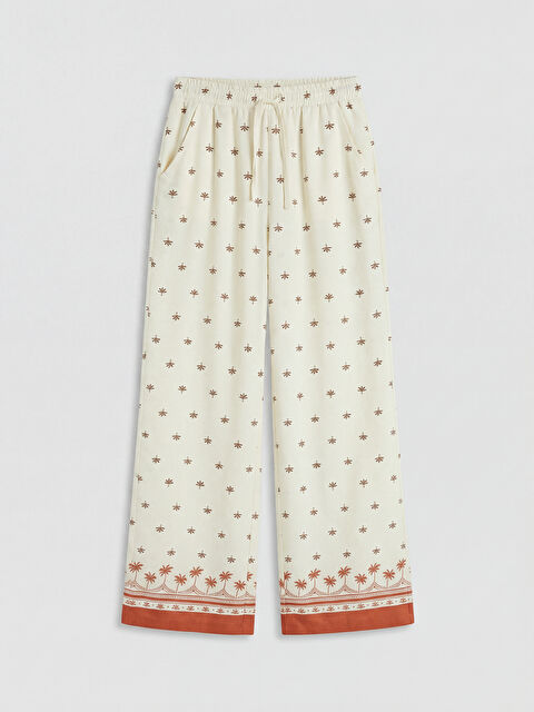 LCW Kids Kız Çocuk Desenli Pantolon