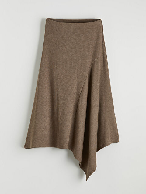 LCW Vision Beli Lastikli Asimetrik Kesim Etek - S6NP21Z8-D2Y