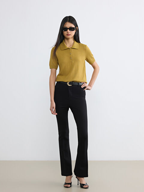 LCW Vision Beli Kemerli Ekstra Dar Fit Kadın Pantolon - S6NP24Z8-CVL