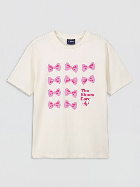 LCW Kids Girl WHITE T-Shirt - S6NP54Z4-Q6K