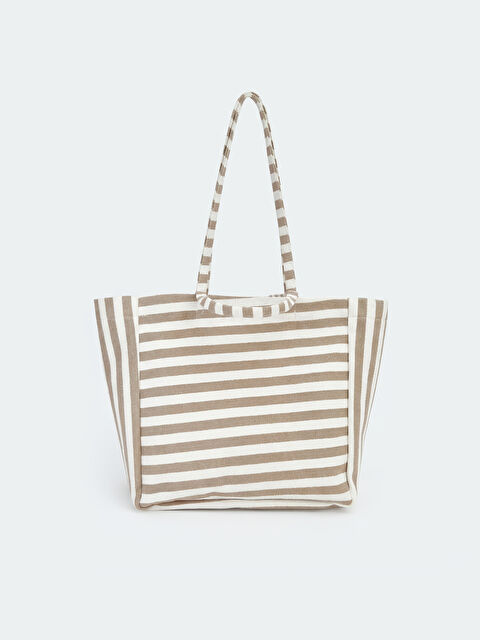 LCW ACCESSORIES Çizgili Kadın Plaj Çantası - S6NP67Z8-LQB