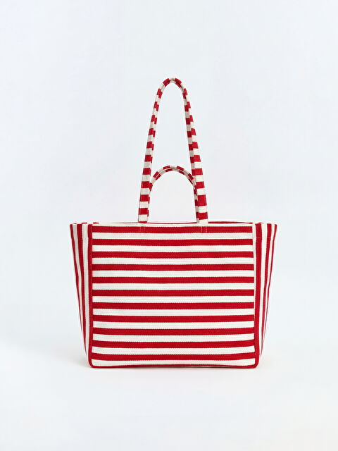 LCW ACCESSORIES Çizgili Kadın Plaj Çantası