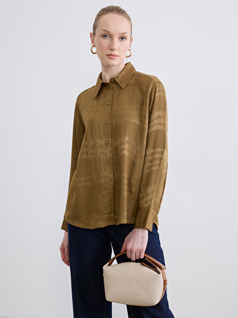 LCWAIKIKI Classic Desenli Kadın Gömlek - S6NQ94Z8-36M