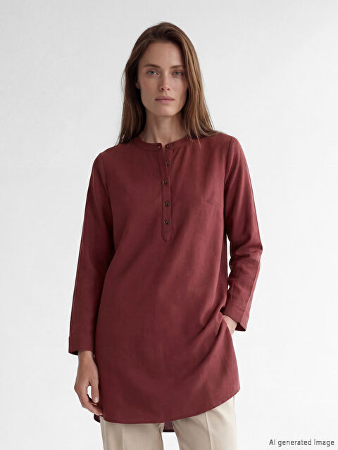 LCW Grace Hakim Yaka Kadın Gömlek Tunik - S6NR19Z8-CWK