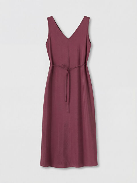 LCW Comfort V Yaka Modal Karışımlı Elbise