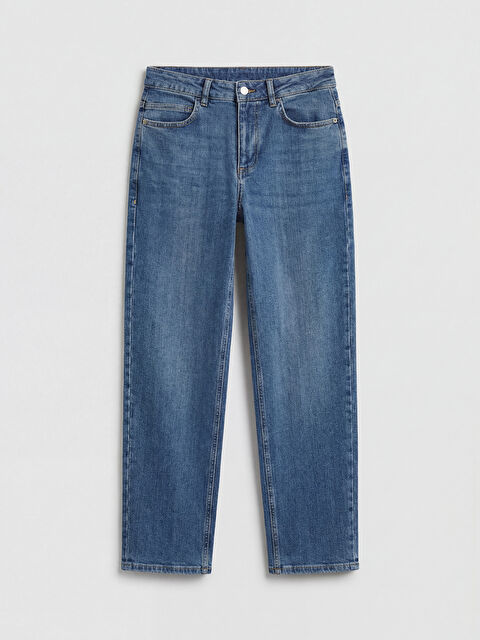 LCW Vision Yüksek Bel Barrel Fit Kadın Jean Pantolon - S6NS07Z8-507