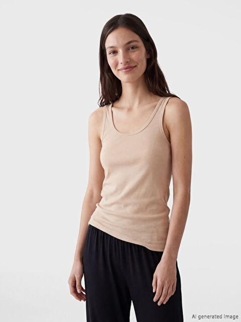 LCW DREAM U Yaka Kadın İç Giyim Atlet 3'lü