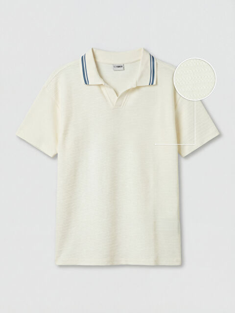 LCW Kids Polo Yaka Dokulu Erkek Çocuk Tişört - S6NS25Z4-FEQ