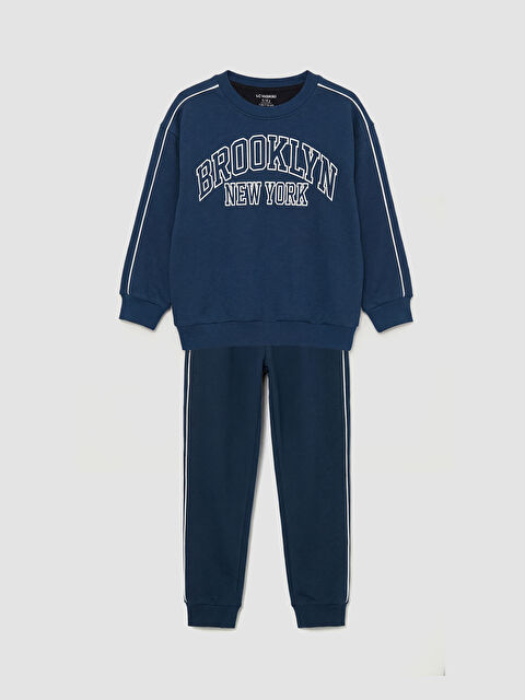 LCW Kids New York Baskılı Erkek Çocuk Eşofman Takım - S6NS35Z1-JC7