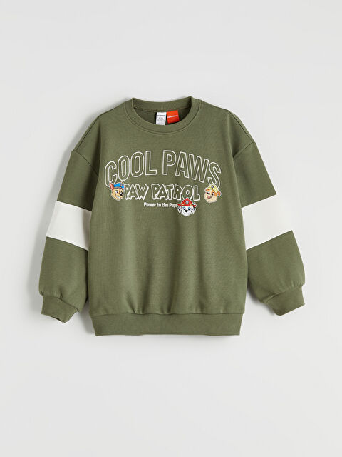LCW Kids Paw Patrol Baskılı Erkek Çocuk Sweatshirt - S6NS50Z1-HBV
