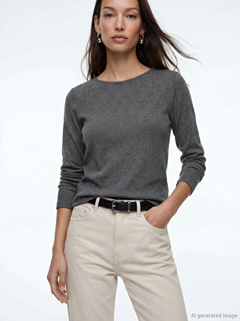 LC WAIKIKI Bisiklet Yaka Kadın Body - S6NS58Z8-D3A