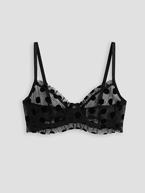 LCW DREAM Balenli Dolgusuz Puantiyeli Tişört Sütyen - S6NS82Z8-CVL