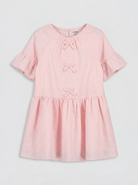 LCW Kids Kız Çocuk Volanlı Elbise - S6NS99Z1-FVB