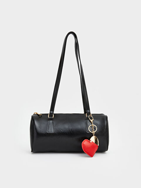 LCW ACCESSORIES Kalp Aksesuarlı Deri Görünümlü Kadın Omuz Çantası - S6NT08Z8-CVL