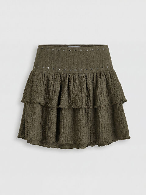 LCW Kids Kuşgözü Detaylı Kız Çocuk Katkat Etek - S6NT09Z4-2QB