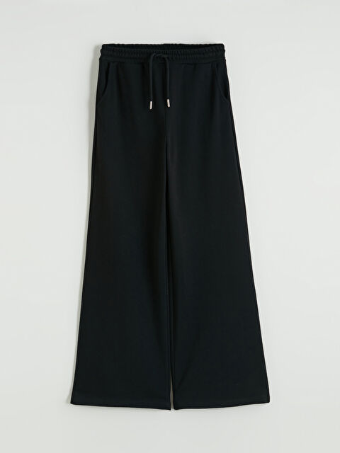 XSIDE Beli Lastikli Geniş Paça Kadın Eşofman Altı - S6NT87Z8-CVL