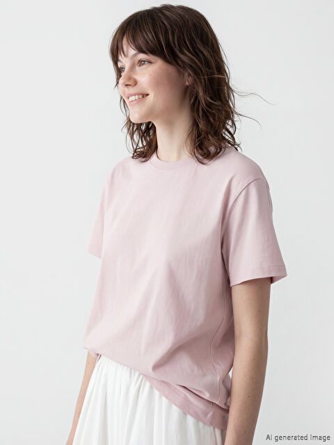 XSIDE Bisiklet Yaka Kadın Tişört	 - S6NU20Z8-FWW