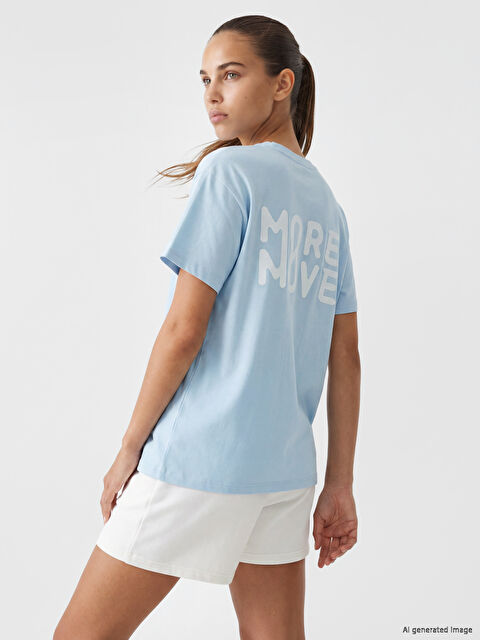 KOOR SPORT Baskılı Oversize Kadın Spor Tişört