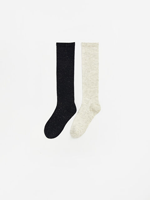 LCW ECO Kız Çocuk Diz Altı Çorap 2'li - S6NV02Z4-CRP
