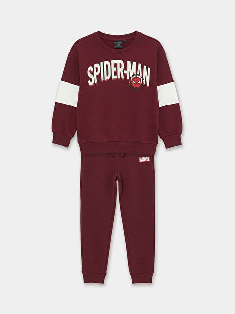 LCW Kids Spider-Man Baskılı Erkek Çocuk Kalın Eşofman Takım - S6NV18Z1-HMB