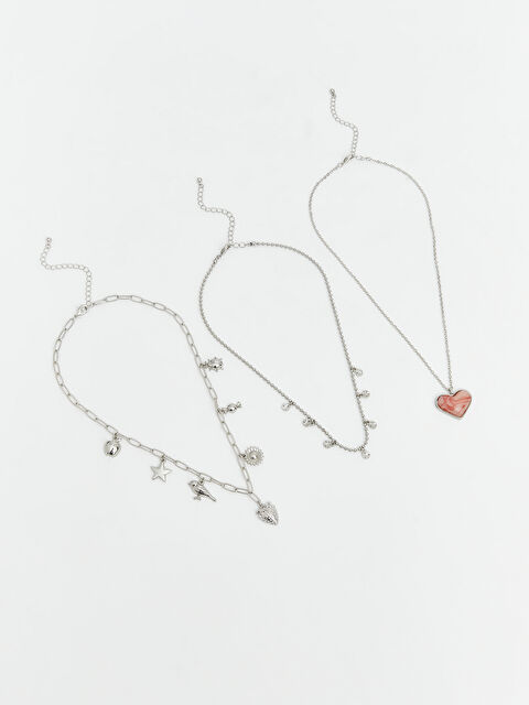LCW ACCESSORIES Figürlü Kadın Kolye Seti 3'lü - S6NV94Z8-J2F