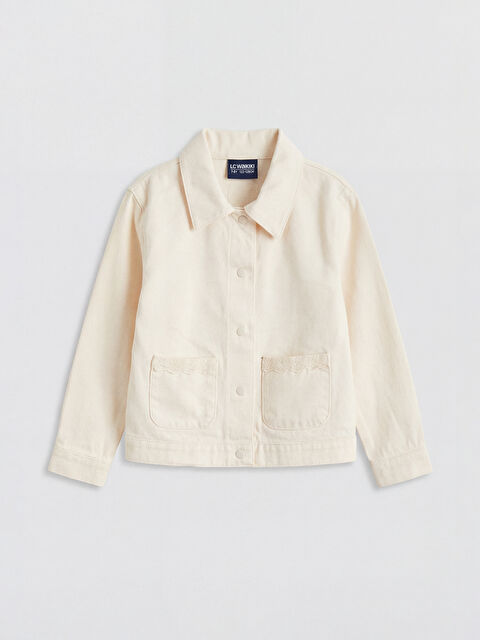 LCW Kids Dantel Detaylı Yakalı Kız Çocuk Ceket - S6NY22Z1-FRC