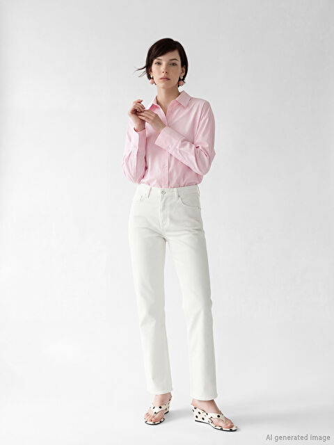 LCW Jeans Straight Fit Kadın Jean Pantolon - S6NY38Z8-844