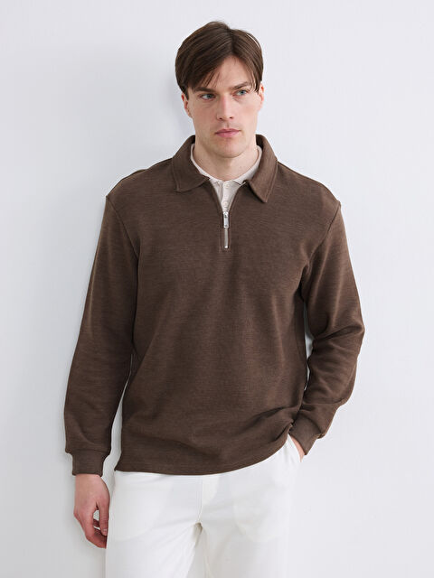 LCW Vision Polo Yaka Erkek Sweatshirt - S6NY39Z8-K6V