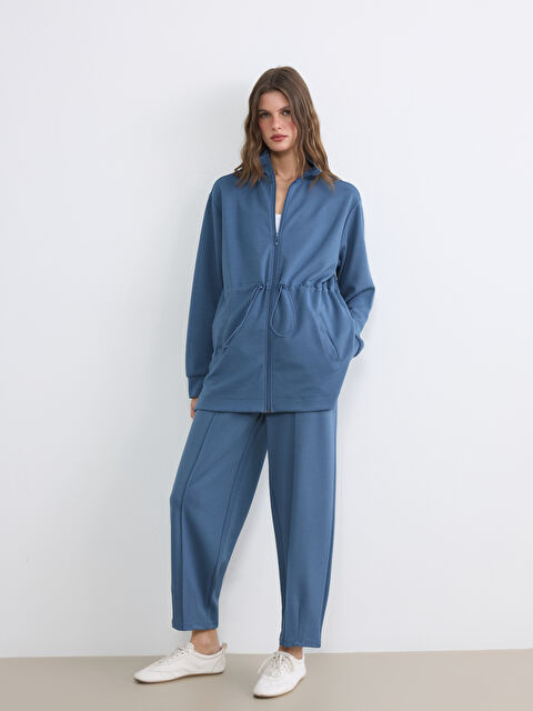 LCWAIKIKI Classic Beli Lastikli Soft Touch Kadın Eşofman Altı - S6NY45Z8-H6Q