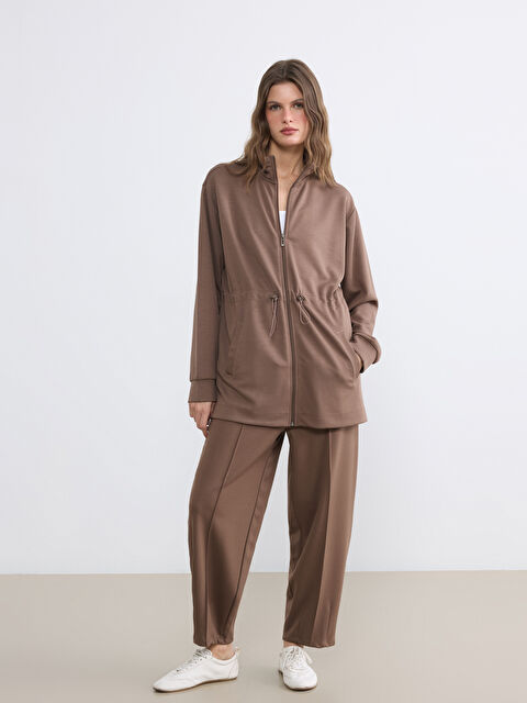 LCWAIKIKI Classic Beli Lastikli Soft Touch Kadın Eşofman Altı - S6NY45Z8-R1T