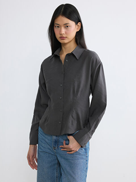 LCW Vision Büzgülü Kadın Gömlek - S6NY83Z8-CZM