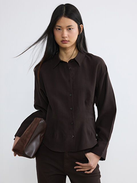 LCW Vision Büzgülü Kadın Gömlek - S6NY83Z8-D2N