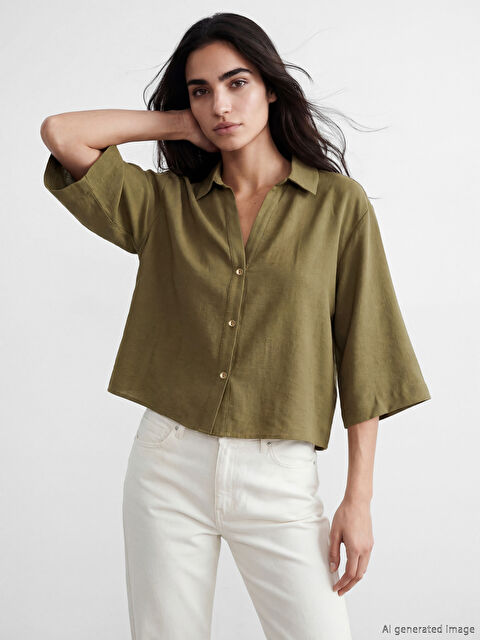 LCW Vision Oversize Kadın Gömlek - S6NY84Z8-2J7