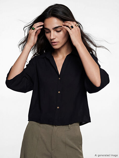 LCW Vision Oversize Kadın Gömlek - S6NY84Z8-CVL