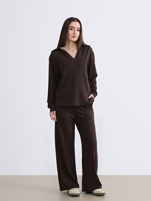 Soulife Petite Beli Lastikli Kadın Eşofman Altı - S6O009Z8-J0V