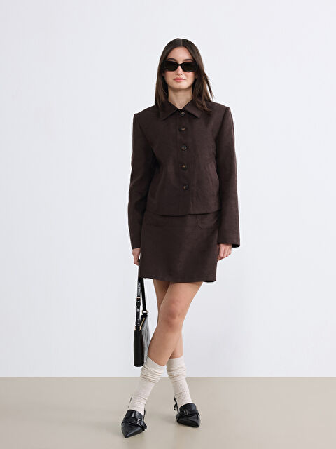 Soulife Petite Beli Fermuarlı Mini Etek - S6O010Z8-J0V