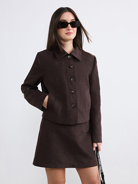 Soulife Petite Gömlek Yaka Kadın Ceket - S6O011Z8-J0V