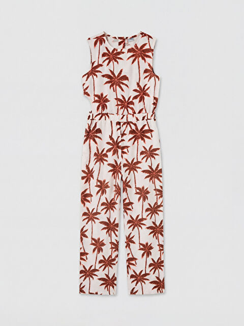 LCW Kids Desenli Kız Çocuk Tulum