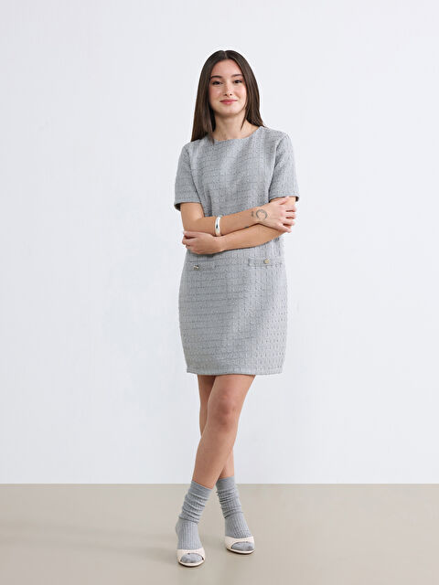 Soulife Petite Bisiklet Yaka Mini Elbise - S6O060Z8-MKJ