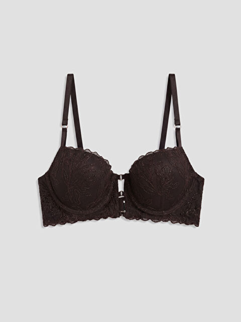 LCW DREAM Balenli Dolgusuz Dantelli Fantezi Tişört Sütyen