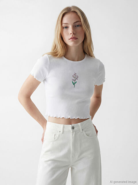 XSIDE Woman WHITE Crop Top