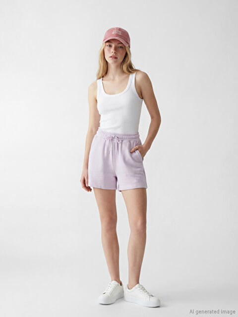 XSIDE شورت نسائي بخصر مرن