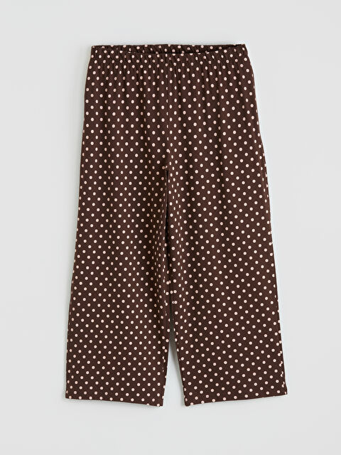 LCW DREAM Beli Lastikli Puantiyeli Kadın Kapri Pijama Altı - S6O115Z8-LQY