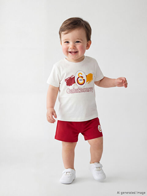 LCW baby Galatasaray Baskılı Erkek Bebek Takım