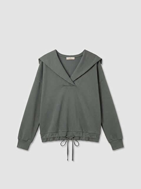 Natuvera V Yaka Kadın Sweatshirt - S6O148Z8-ZYL